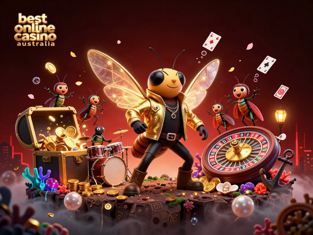 Experience the excitement at the best online casino Australia with dynamic 3D characters and vibrant game elements.
